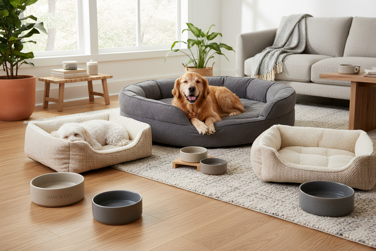 Hundekörbchen & Näpfe