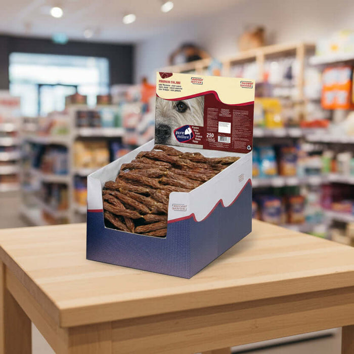 ebi 250 Party Salami - 7Sorten Endloswürstchen, 90 % Fleisch für Hunde Leckerlis