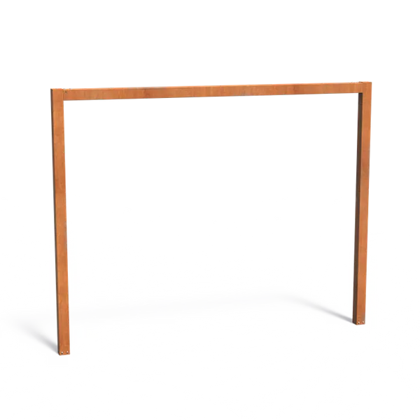 Cortenstahl Pergola U-förmig 320x10x250 cm