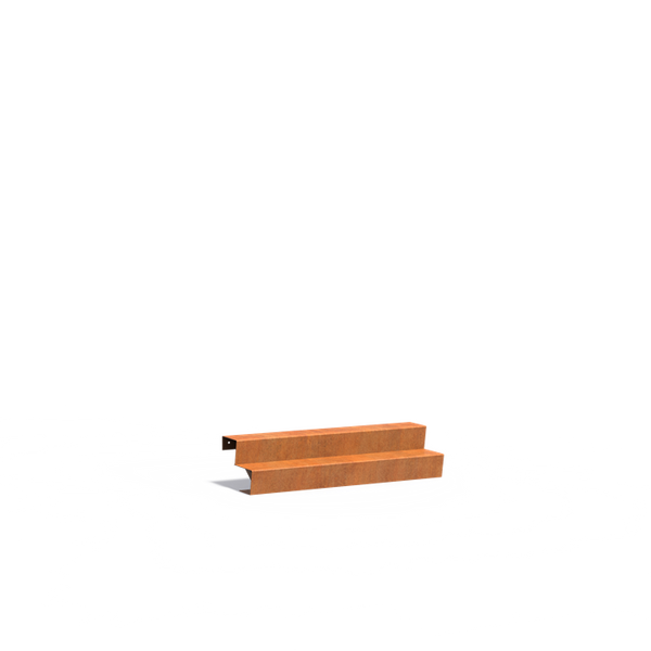 Cortenstahl Treppen Treppe 1500 x 480 x 340 mm