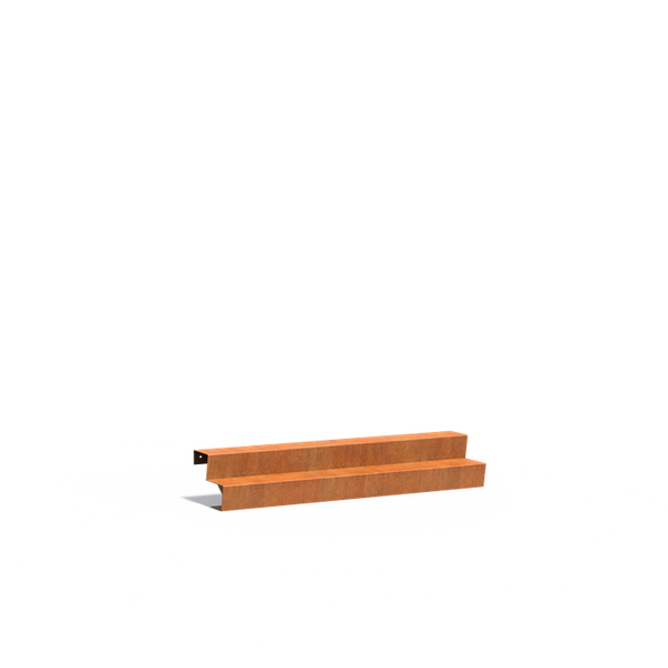 Cortenstahl Treppen Treppe 2000 x 480 x 340 mm