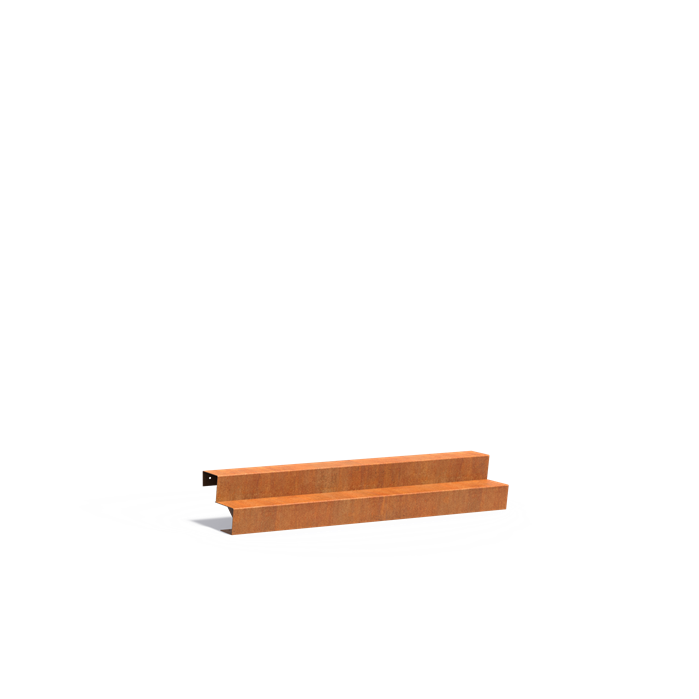 Cortenstahl Treppen Treppe 2000 x 480 x 340 mm