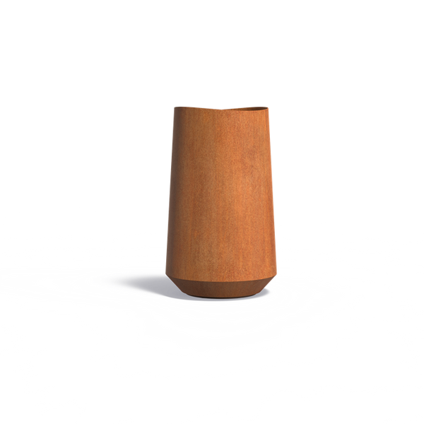Cortenstahl Pflanzkübel VELIS 60x100 cm - Skandinavisches Minimaldesign, natürliche Rostoptik | 5 Jahre Garantie