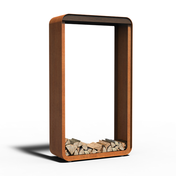 Cortenstahl Holzlager SERRA 1000 x 400 x 1800 mm