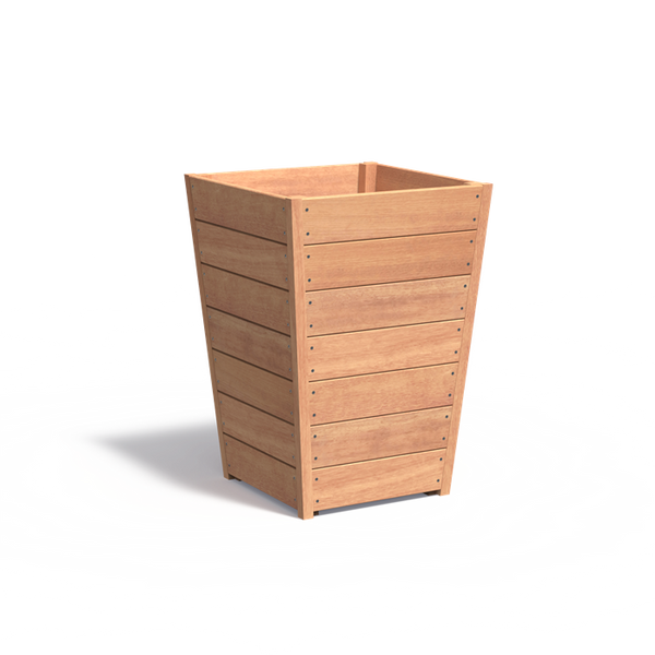 Hartholz Pflanzkübel TAP 70x70x99 cm - Tropisches Hartholz, bis 25 Jahre | 5 Jahre Garantie