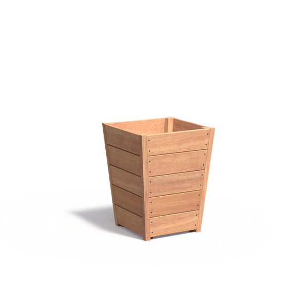 Hartholz Pflanzkübel TAP 55x55x71 cm - Tropisches Hartholz, bis 25 Jahre | 5 Jahre Garantie