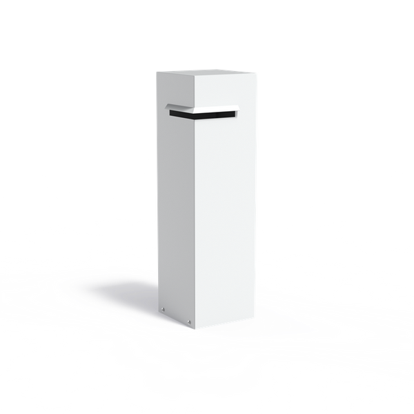 Aluminium Briefkasten freistehend IVAR 350 x 350 x 1200 mm