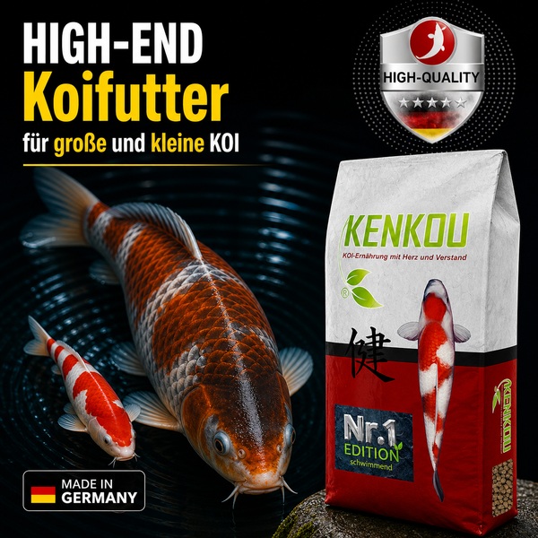 KENKOU® Nr.1 -Edition - 5 & 12 mm Koifutter schwimmend