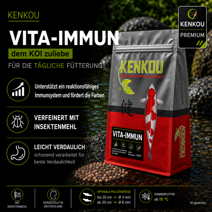 KENKOU® Vita-Immun Mix Koifutter 3 mm - schwimmend