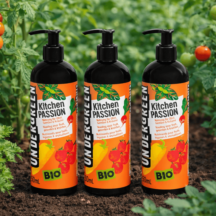 COMPO UNDERGREEN Bio-Flüssigdünger für Gemüse & Obst 3 Sück a 400 ml