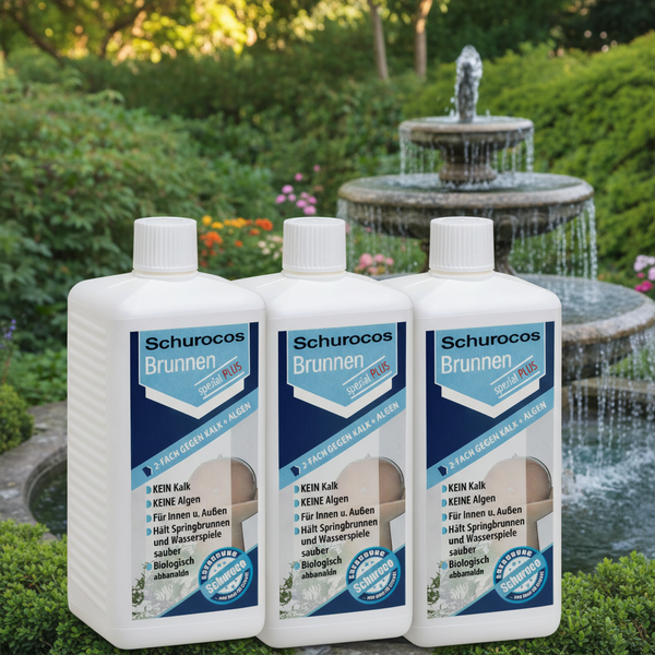 Brunnen-Spezial gegen Algen/Kalk befreit Wasserspiele von Kalk und Algen