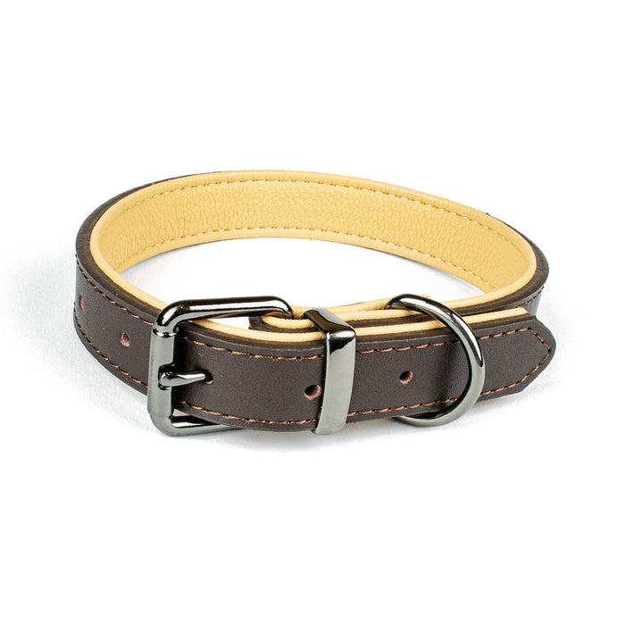 Tierluxe Klassiker - Premium Leder Hundehalsband