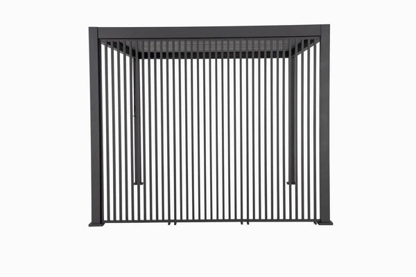 Barths Vertical Wand 93 cm - Aluminium Seitenwand für Carl Terrassenüberdachung 300 cm | Anthrazit