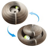 KATZEN GLÜCK Kratztunnel -  Flexibel, Katzenspielzeug, Krallenpflege, Beschäftigung