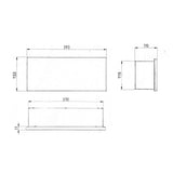 Design Zeitungsfach Modell 143ZF-3004 - RAL 3004 purpurrot