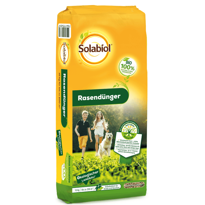 Solabiol Rasendünger für 200 m² sofort- und Langzeitwirkung | Rasendünger