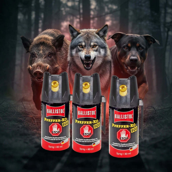 BALLISTOL PFEFFER KO FOG Tierabwehr Pfefferspray 3 x 40 ml