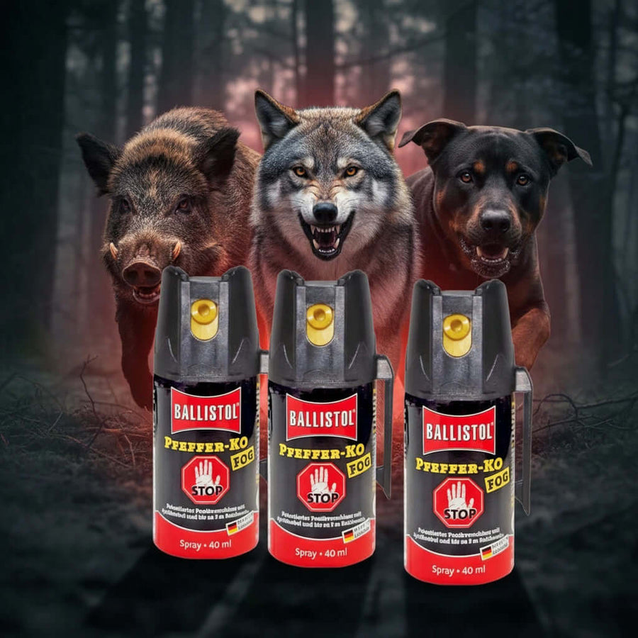 BALLISTOL PFEFFER KO FOG Tierabwehr Pfefferspray 3 x 40 ml
