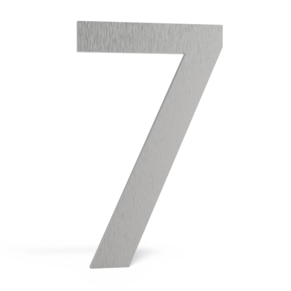 Hausnummer Edelstahl 7