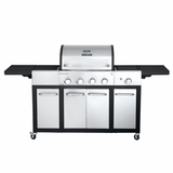 Allgrill Major Gasgrill 4 Brenner & Seitenkocher inkl. Seitentischen - 15,5 kW
