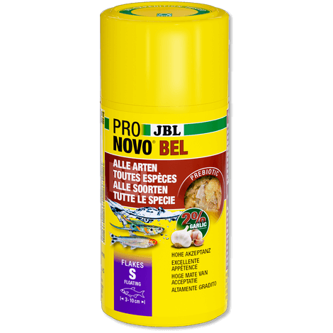 JBL Pronovo Bel Flocken S Trockenfutter 100 ml Hauptfutter Flocken Mit Knoblauch Prebiotisch