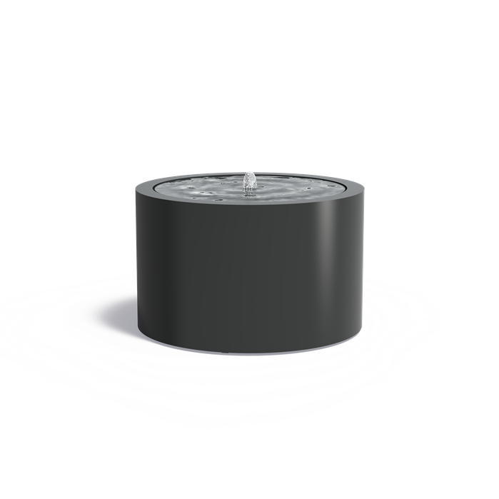 Aluminium Wasser elementen Wassertische rond 1200 x 750 mm