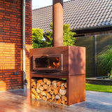 Cortenstahl Gartenkamin ENOK