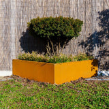 Cortenstahl Pflanzkübel TRIANGLE 600 x 600 x 400 mm