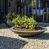 Fiberglas Pflanzkübel CEDER – Schalenform, Frostbeständig, RAL-Farben