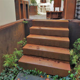 Treppe Cortenstahl 1000 x 480 x 340 mm