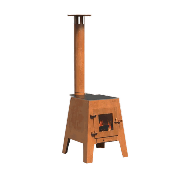 Adezz - Kaminofen Damm Cortenstahl