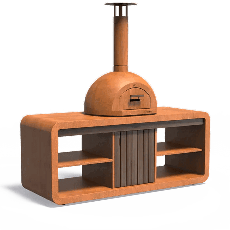 Adezz - Kochstation Dome Cortenstahl