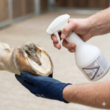 Strahlfäule beim Pferd behandeln | AnoKath® StrahlSan (schmerzfrei)