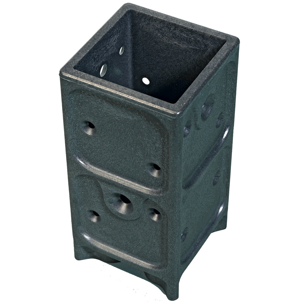 Aufschraubhülse für Holzpfosten 7x7cm - Pfostenanker aus recyceltem PET