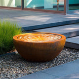 Cortenstahl Wasser elementen BAYOU 1200 x 531 mm