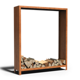 Cortenstahl Holzlager LOGG 1500 x 400 x 1800 mm