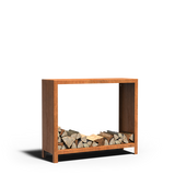 Cortenstahl Holzlager LOGG 1200 x 400 x 1000 mm
