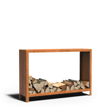 Cortenstahl Holzlager LOGG 1500 x 400 x 1000 mm
