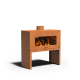 Cortenstahl Gartenkamin ENOK 1000 x 500 x 500 mm