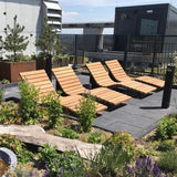 BORG Loungesessel Cortenstahl 1850 x 750 x 1000 mm