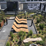 BORG Loungesessel Cortenstahl 1850 x 750 x 1000 mm