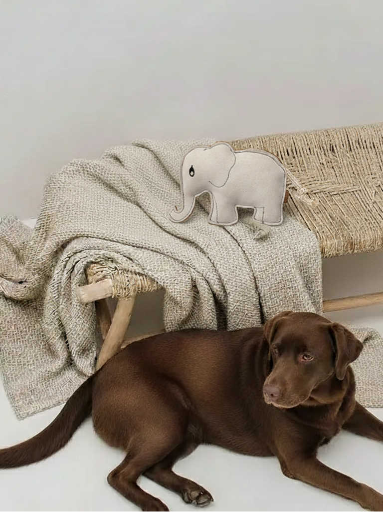 Elefant Hundespielzeug aus Leder | BUDDY nachhaltig 17cm - Gartenoase ...