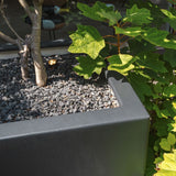 Fiberglas Pflanzkübel CARREZ Mit Rollen 500 x 500 x 500 mm