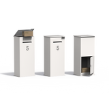 Aluminium Briefkasten freistehend CASE 518 x 458 x 1200 mm