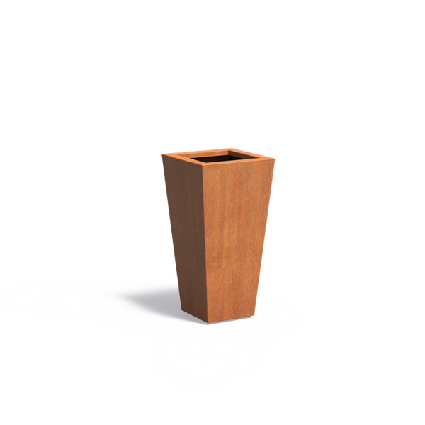 Cortenstahl Pflanzkübel TAP 40x40x80 cm - Inkl. Füße & Entwässerung, 5 Jahre Garantie