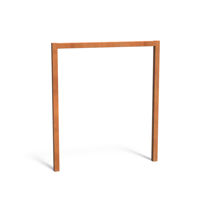 Cortenstahl Pergola U-förmig 220x10x250 cm - Witterungsbeständig, 5 Jahre Garantie
