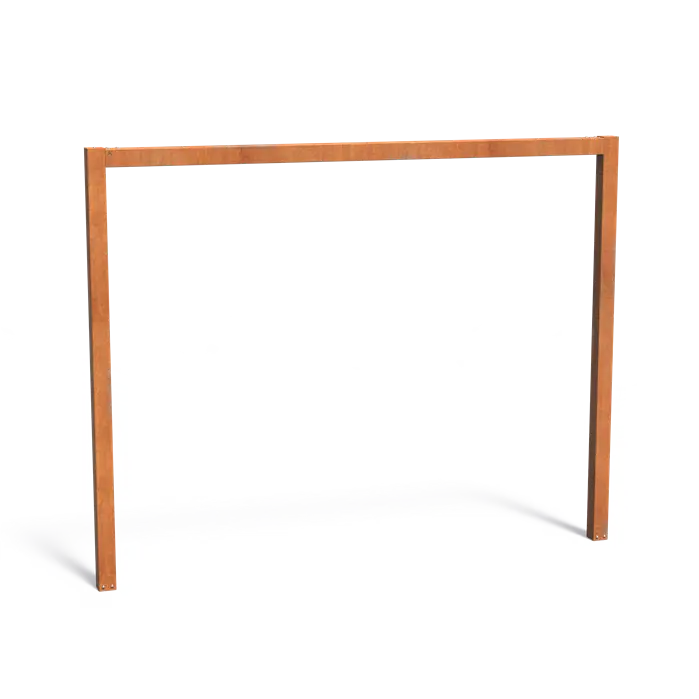 Cortenstahl Pergola U-förmig 320x10x250 cm