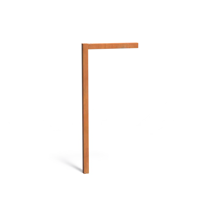 Cortenstahl Pergola L-förmig 110x10x250 cm - Witterungsbeständig, 5 Jahre Garantie