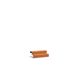 Treppe Cortenstahl 1000 x 480 x 340 mm