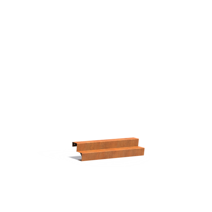 Cortenstahl Treppen Treppe 1500 x 480 x 340 mm